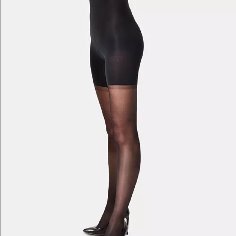 SPANX High-Waisted Shaping Sheers size 4 black NIB